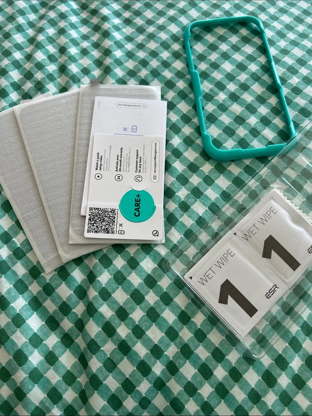 Privacy Screen Protector - Teal & Black